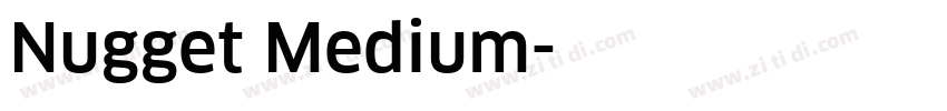 Nugget Medium字体转换